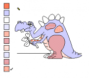 Play Color a Dinosaur Online